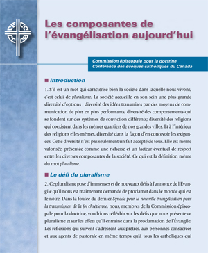 Couverture texte Evangelisation